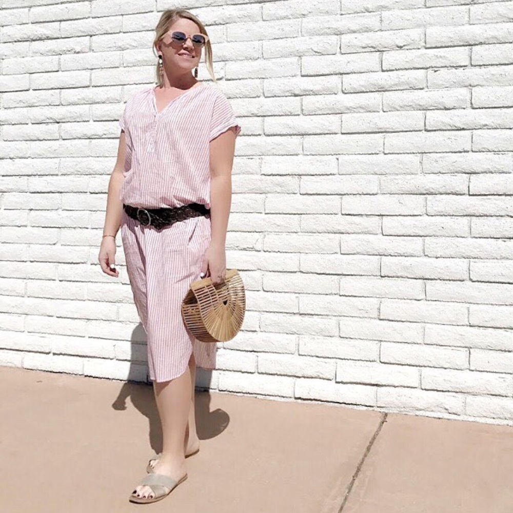 Xirena Red & White Stripe Kennedy Dress